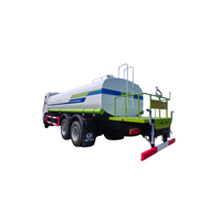 Camion d'arrosage Dongfeng D3 60/90 avec pompe de 12m³ et interface d'incendie à pulvérisation latérale pour l'aménagement paysager