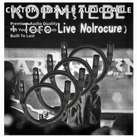 Câble DMX de haute qualité, personnalisable, de marque OEM, mâle 3 broches XLR, femelle 3 broches XLR, longueur 3 m, conducteur en cuivre nu pour microphone