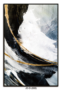 Decoración de lujo para el hogar pintado a mano abstracto acrílico pared lienzo arte pintura al óleo estilo murales Hotel obras de arte por fabricante - Product Image 5