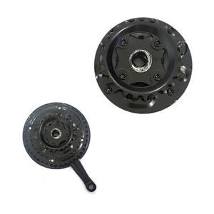 Juego de bielas huecas de acero para bicicleta de montaña, 42, 34, 24 dientes, color negro - Product Image 1