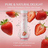Comprimés effervescents sans sucre à formule avancée Gluta VC pour l'éclat intérieur, avec logo personnalisé, 20 unités