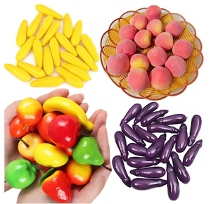 Fruits artificiels en plastique : oranges, bananes, citrons verts, pommes – Idéal pour la maison, la <span class=keywords><strong>cuisine</strong></span>, les fêtes, la photographie et les décorations de Thanksgiving - Product Image 6