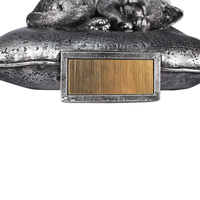 Torche dorée Boîte de cendres de pierre tombale pour animaux de compagnie de style chinois transfrontalier personnalisé Laser UV mémorial de chien en résine personnalisé