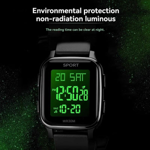 <span class=keywords><strong>Orologi</strong></span> sportivi digitali per bambini e ragazzi, <span class=keywords><strong>orologi</strong></span> casual da uomo con cinturino in plastica - Product Image 2