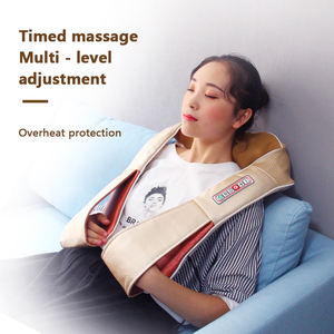 Cinturón de masaje de cuello y hombros con rodillo 3D profesional con música Shiatsu, masajeador corporal de buena calidad - Product Image 5