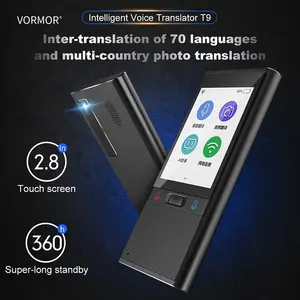 स्पेनिश अनुवादक पोर्टेबल तत्काल 2-तरह आवाज अनुवाद 106 भाषाओं Vormor आवाज अनुवादक अंग्रेजी कोरियाई डच करने के लिए T9