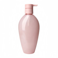 Xypackaging Flacons cosmétiques de 300 ml (10 oz) pour détergent, distributeur à pompe rond en PET plastique vide, jaune, prix de gros