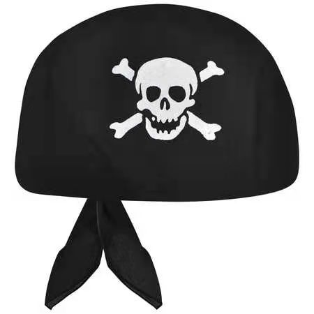 廉价海盗骷髅搞笑促销万圣节海盗头巾 - buy pirate hat,party pirate