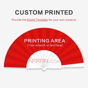 La conception de personnaliser la publicité en plastique PVC pliable ventilateur à main pour la promotion - Product Image 4