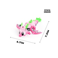 3D-geprinte PLA Fantasy Drakenei & Fruit Set - Meerkleurig Geassembleerd Gaming Figuur Creatief Ornament & Cadeau