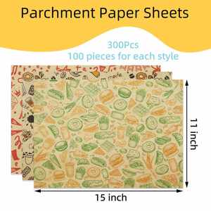 Hot Sale Wholesale Custom Printed Eco Friendly Bakery French Bread Cookie Pastry Packaging Kraft Greaseproof Paper - Product Image 2