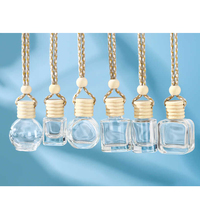 Flacon diffuseur de parfum pour voiture en verre carré vide de 5 ml, 8 ml, 10 ml