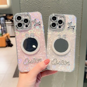 Funda para Teléfono Móvil <span class=keywords><strong>iPhone</strong></span> 17 Pro Max con Diseño de Estrella y Diamantes de Imitación, Oso, Corazón y Espejo Redondo, Venta al Por Mayor para 16, 15, <span class=keywords><strong>14</strong></span> Plus - Product Image 3