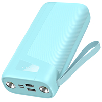 Nouvelles Idées 2025 – Batterie Externe Grande Capacité 30000mAh Li-Polymère à Charge Rapide avec Double Port USB et Affichage LED, Personnalisable avec Logo OEM pour l'Extérieur
