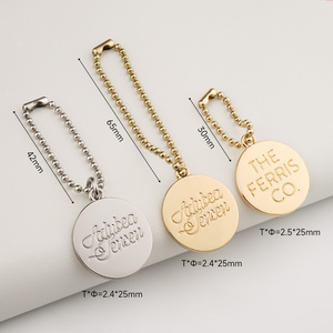 Thiết kế 1 inch <span class=keywords><strong>Round</strong></span> <span class=keywords><strong>Shape</strong></span> Antique Brass Treo Kim Loại Dog <span class=keywords><strong>Tag</strong></span> - Product Image 4