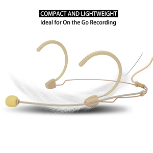 ไมโครโฟนแบบคาดศีรษะสำหรับหูฟัง Sennheiser Shure <span class=keywords><strong>AKG</strong></span> MiPro Audio Technica 4Pin 3Pin TA4F 3.5mm Lock - Product Image 1