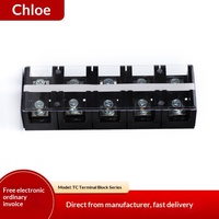 Borne de raccordement en cuivre type clôture TC-603/604/1003/1004/150 pour câblage, borne de connexion fixe sur rail DIN, bloc de jonction d'alimentation