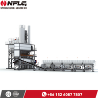 Planta Mezcladora de Asfalto NFLG de 160 Toneladas por Hora, con Control PLC, Bomba Accionada por Motor, Alta Eficiencia Operativa
