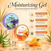 Gel hydratant à l'aloe vera TWG RTS 300g, absorption rapide, apaisant, hydratation longue durée, gel nourrissant à l'aloe vera et à la perilla pour femmes