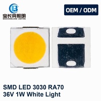 LED CMS 3030 PCT carrée Ra70 36V 1W haute tension blanc pur pour module linéaire de lampe, export mondial