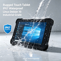 Tableta Robusta IP67 de 10.1 Pulgadas, NXP I.MX 8M, Mini Tableta Linux Debian con Batería de 1000 Nits y 8000 mAh, RS232 CANBus para Camiones de Minería