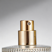 Vente en gros de flacons de parfum et de cosmétiques en verre cylindrique au design unique, 40 ml, avec pulvérisateur à pompe et décalcomanie à chaud