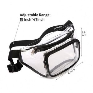 Sac banane transparent en PVC tendance pour l'été, imperméable, pour la plage et les voyages, pour femmes - Product Image 2
