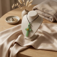 Pendentif intelligent NFC en pierres précieuses, bijoux intelligents NFC pour la lecture de versets bibliques et le partage de cartes de visite numériques