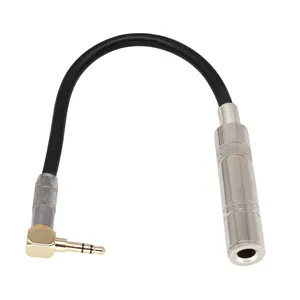 3.5mm Male Plug Jack Stereo to 6.35mm Female Stereo Extension Cable TRS 6.35 (1/4 inch) Female to 3.5 (1/8 inch) Male Adapter