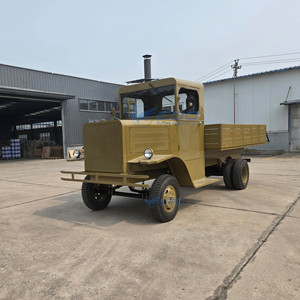 <b>Hot</b> Sale Electric Sightseeing Green Vintage Car with Cargo Box Classic Utility Model Pickup Truck Vintage Retro Car - Product Image 6