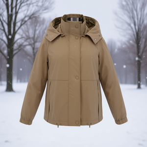 Cappotto Invernale da Donna Ellen Rose FD-87 S-XXXL con Cappuccio e Chiusura a Bottoni, Abbigliamento Casual Caldo - Product Image 3