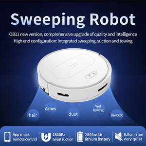 Hộ gia đình ướt khô máy hút bụi app-kiểm soát điện quét tự động Sạc <span class=keywords><strong>Robot</strong></span> sạch hơn với bể nước <span class=keywords><strong>Robot</strong></span> chân không - Product Image 2