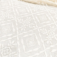 Tela de encaje de guipur pesado, soluble en agua, de algodón bordado con cordón, floral 3D, geométrico, calado, para vestido de novia