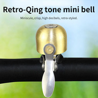 Sonnette de vélo rétro en alliage noir, son fort, pour vélos de montagne, de route, à vitesse fixe, pliables, accessoire de cyclisme