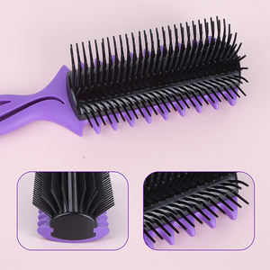 Cepillo para Peinar el Cabello Desmontable, Fácil de Limpiar, con Logotipo Personalizado, 9 Filas, Desenreda el Cabello, Cepillo para Cabello <span class=keywords><strong>Rizado</strong></span>, Tipo <span class=keywords><strong>Denman</strong></span> - Product Image 6