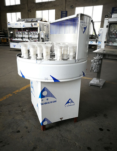 Machine à laver semi-automatique 32 têtes de pulvérisation d'eau rotative bon marché pour le recyclage des bouteilles en plastique pour animaux de compagnie de vin bouteille en <span class=keywords><strong>verre</strong></span> - Product Image 5