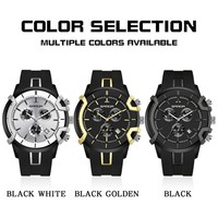 Reloj de Pulsera SANDA 9017 para Hombre, de Cuarzo, Resistente al Agua, con Seis Agujas, Textura de Lujo, Calendario, Cronógrafo, Luminoso, para Negocios