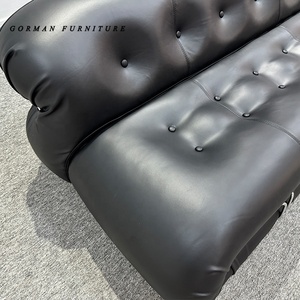 Sofá de cuero modular segmentado de diseño moderno para sala de estar, muebles para el hogar, Afra & Tobia Scarpa <span class=keywords><strong>Soriana</strong></span> - Product Image 6