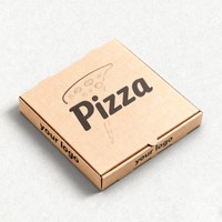 Caja de Papel Rectangular para Alimentos al por Mayor con MOQ Bajo, Caja de Embalaje para Pizza de 6 Pulgadas, 12 Pulgadas y 24 Pulgadas para Comida Rápida