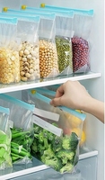 Sac de rangement en plastique à fermeture éclair réutilisable chaud micro-ondable pour réfrigérateur domestique de qualité alimentaire pour stocker les fruits et légumes