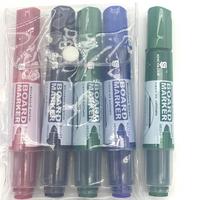 Lot de 4 marqueurs effaçables à sec pour tableau blanc, écologiques, pointe fine, personnalisables avec logo, pour fournitures scolaires et de bureau