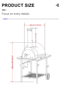 SEB KAMADO <span class=keywords><strong>Four</strong></span> <span class=keywords><strong>à</strong></span> <span class=keywords><strong>pizza</strong></span> extérieur 26 "<span class=keywords><strong>poêle</strong></span> <span class=keywords><strong>à</strong></span> <span class=keywords><strong>pizza</strong></span> <span class=keywords><strong>à</strong></span> granulés de <span class=keywords><strong>bois</strong></span> pour extérieur fours <span class=keywords><strong>à</strong></span> <span class=keywords><strong>pizza</strong></span> portables pour arrière-cour - Product Image 2