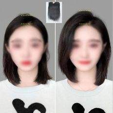 Estensioni dei capelli umani con testa anteriore da 10CM con parte del Volume più testamenti - Product Image 1