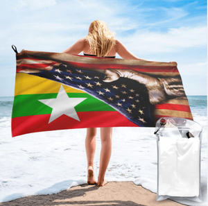 2025 Offre Spéciale été arabie saoudite drapeau <span class=keywords><strong>Football</strong></span> sport Fitness gymnastique serviette piscine serviette de plage - Product Image 3