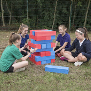 Blocs géants en mousse Jouet de jeu d'empilage de <span class=keywords><strong>tour</strong></span>, bloc de construction de cour extérieure pour adultes, enfants, garçons et filles - Product Image 5