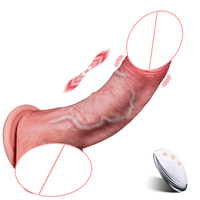 Dildo Vibrador Realista de Silicona Negra para Mujeres, Juguete Sexual con Estimulación del Punto G y Vagina, Juguete Sexual para Adultos