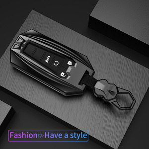 Funda de cuero para llave de coche con logotipo de aleación de Zinc, 5 botones para <span class=keywords><strong>Cadillac</strong></span> CT6 XT4 XT5, funda protectora sin llave, accesorios para automóviles - Product Image 6