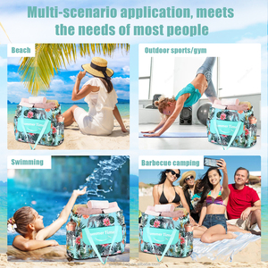 Bolsa de Playa Plegable Impermeable de Gran Tamaño Personalizada con Compartimento para Ropa Mojada, Bolsa de Viaje de Verano, Bolsa de Mano para la Playa - Product Image 5