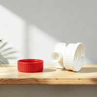 Bouchon à vis en plastique PP personnalisé pour détergent liquide, avec gobelet doseur intégré, anti-débordement, pour bouteille de lessive
