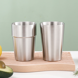 Koreaanse 304 roestvrijstalen dubbelwandige milieuvriendelijke herbruikbare duurzame bierbeker voor feesten, gezin, hotel, restaurant, kantine - Product Image 3